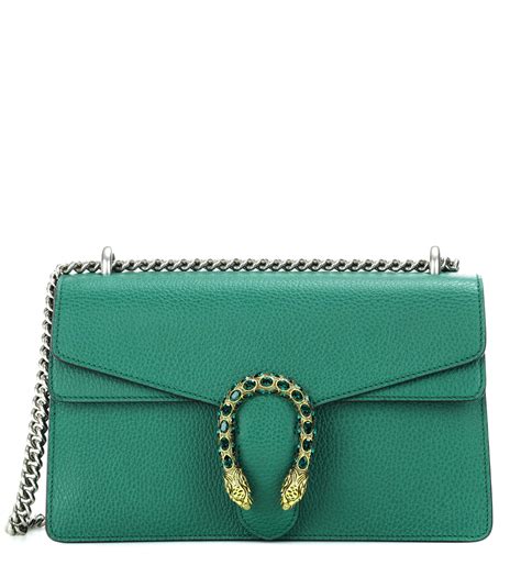 gucci small leather dionysus shoulder bag green|Gucci dionysus bag suede medium.